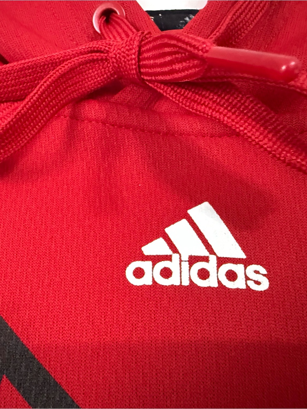 adidas Red University of Louisville Cardinals Pullover Hoodie with Mascot Logo - Picture 2 of 4
